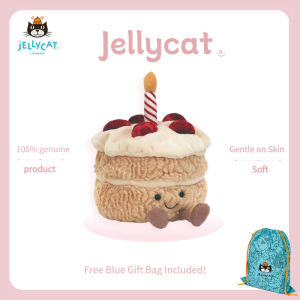 Jellycat Amuseables Birthday Cake Doll 13cm Cute Birthday Cake Figurine Small Size Soft