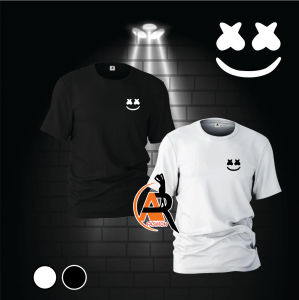 [SEJUK FABRIC] MENS & LADIES High Quality Unisex  MARSHMELLO Tshirt 100% Cotton New Design Fashionable Free LADIES & MENS