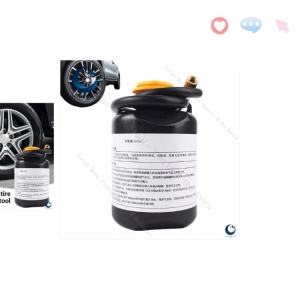 Car Tire Tubeless Tire Repair Fluid Tool 450ml With Pressure Inflator Pump For Ride Mobility Safety All Weather Mountain Road