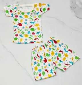 Setelan Baju + Celana Pendek Buaya Anak Perempuan Anak Laki-Laki SA-07