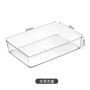 Storage Box Organization Transparent And Refrigerator Bins Stackable Storage Box Pantry Hand with Shelf Separate