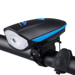 Đèn xe đạp thể thao 3 chế độ led siêu sáng có còi to pin sạc USB chống nước cao cấp