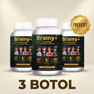 hot sale-local hot【buy 2 free gift】Brainy+ Academic Excellence Formula 30 Chewable Tablets  Memory Focus & Brain Support
