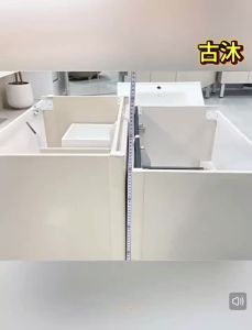 Honeycomb Aluminum Bathroom Cabinet Deepened 18cm Ceramic Waterproof Washroom Sink Integrated Basin Set