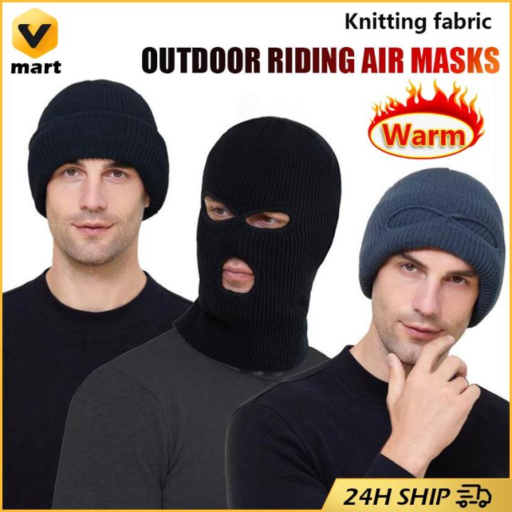 Hole Ski Mask Winter Balaclava Full Face Mask Beanie Warm Hat