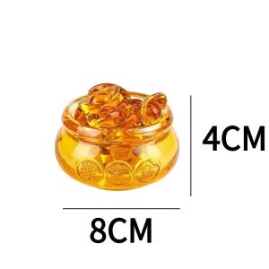 Bisa COD Mangkuk Harta Karun Bahan kristal 2/3inch Treasure Bowl  Kerajinan Perabot Rumah Tangga Untuk Mengumpulkan Kekayaan Dan Berkah