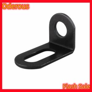 Oderous 10pcs Metal Corner Braces Brackets Right Angle L Shape Brace Bracket Black
