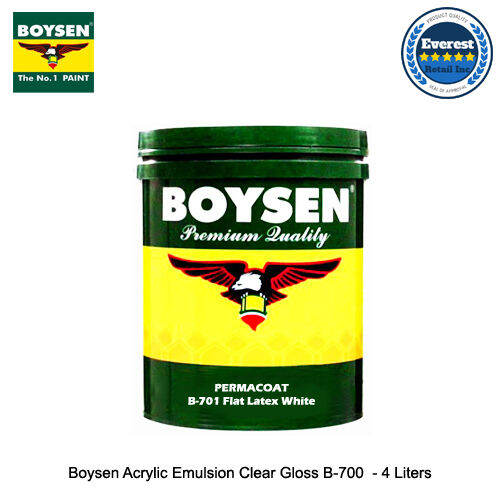 Boysen Acrylic Emulsion Clear Gloss B-700 - 4 Liters | Lazada PH