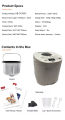 ACA automatic bread machine that can make bread from flour to order jam, wings, dough, bread artifact with one click.. 
