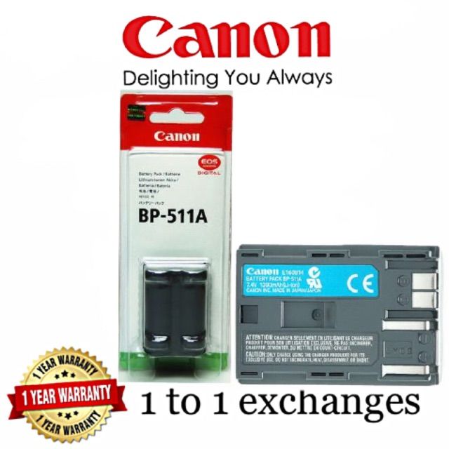 Canon Bp-511a battery original 20D 30D 40D 50D 5D D30 D60
