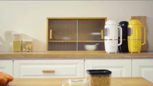 Juice Blender Machine Food Processor Fruit Juicer Blender And Grinder Juice Blender And Grinder Household Soy Milk Maker Fully Automatic Small Integrated for 1-3 People