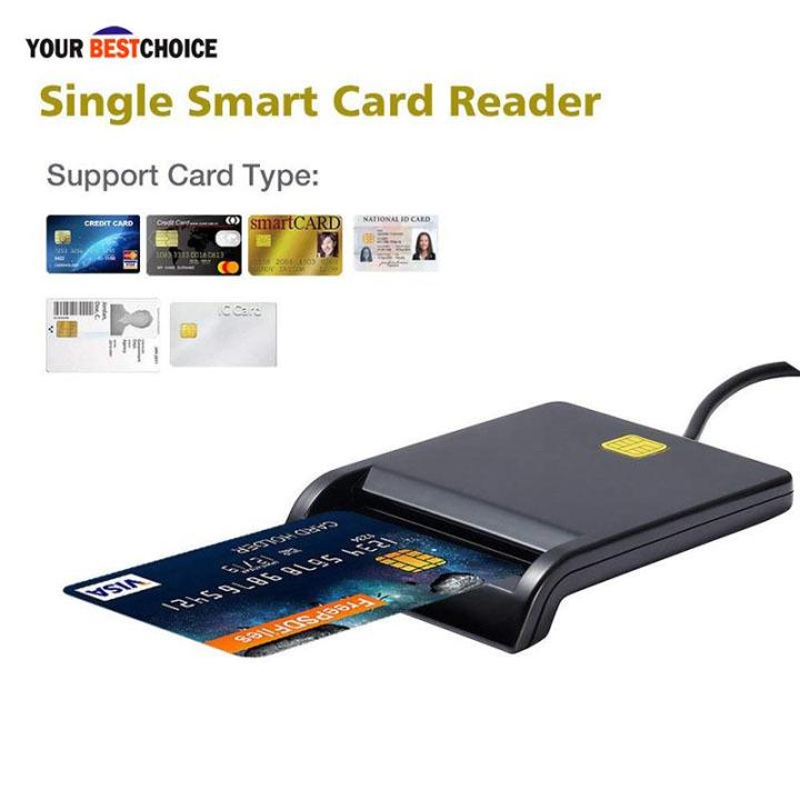 YBC Type C Smart Card Reader Common Access CAC Card Reader for Sim/ATM ...