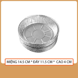 Set 10 Khay Giấy Bạc Lót Nồi Chiên Không Dầu Đĩa Nhôm Đĩa Giấy Bạc