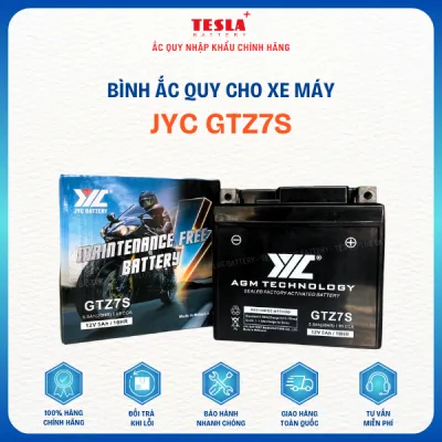 Ắc quy xe máy JYC GTZ7S dành cho xe Lead PCX SH Mode Vision AirBlade 125