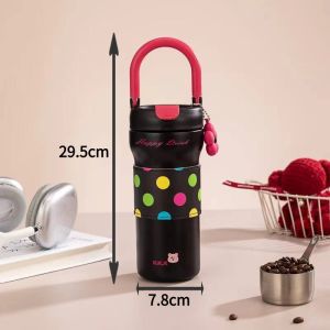 【Ucocolla】720ML Tumbler Water Bottle 316 Stainless Steel Thermos Insulated Vacuum Flask With Straw
