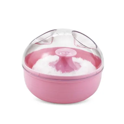 EZYLITTLES Portable Baby Powder Puff Sponge Container Case Box Baby Useful Supply Talcum Powder Puff