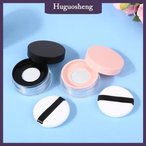 [huguosheng] 20G Rỗng Đệm Không Khí Hộp Phun Với Bột Miếng Bọt Biển Sifter Hoặc Đàn Hồi Lưới Xách Tay Trang Điểm Trường Hợp Container Cho Bột Lỏng