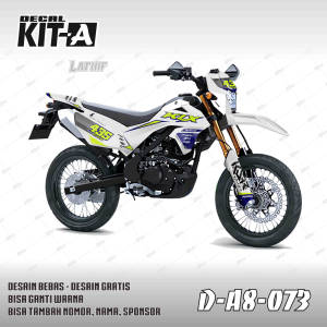 stiker KLX 150 SM 2023 terbaru stiker decal new klx sm 150 Biru Hijau Stabilo Kombinasi D-A8-073D-A8-063 D-A8-084 D-A8-077 A8 009 - 013 D-A8-049