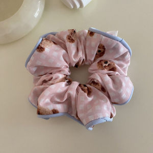 Scrunchies ikat rambut lucu macam-macam motif scrunchy ikat cepol murah