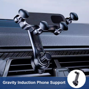 SEAMETAL Hook Type Car Phone Bracket Air Outlet Clip Holder 360 Degree Rotation Navigation Support Stand