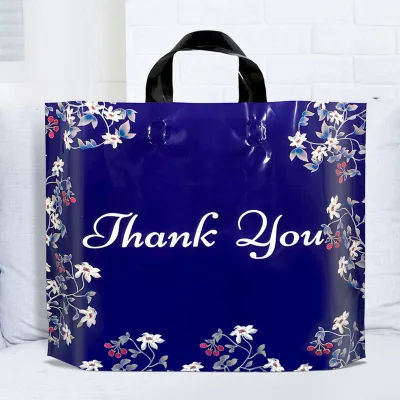 50PCS Premium Gift Bag Shopping Plastic Bag With Handles Thank You Bag
