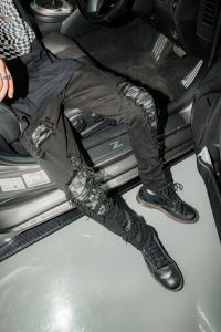 M1 cheqered - Smoke black - Celana Jeans