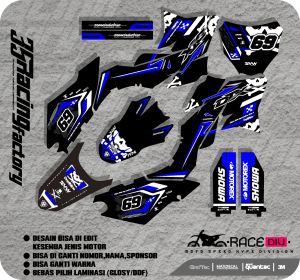 decal klx dtracker supermoto full body oneonenine bisa custom