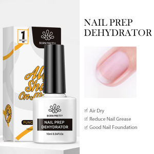 BORN PRETTY 10ml Super Top Coat Long Lasting Polish Reinforcement Transparent Base Gel Gel Nail Prep Dehydrator Soak Off UV LED Nail UV Gel Varnish Function Gel Polish Base Top Coat