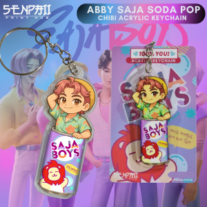 KPOP DEMON HUNTERS | SAJA BOYS SODA POP ACRYLIC KEYCHAIN | UV PRINT