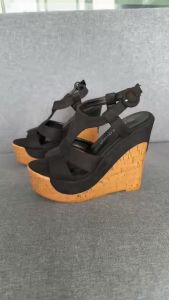 Women Platform Wedges Wedding Bridal Ladies Open Toe Dressy Sandals Comfortable Summer Ankle Strap High Heel Wedges