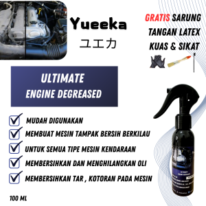 Engine Degreased Pembersih Blok Mesin Motor Mobil Alumunium Logam Besi Kerak Kotoran Jamur Noda Debu Ampuh Terjamin - Yueeka Ultimate