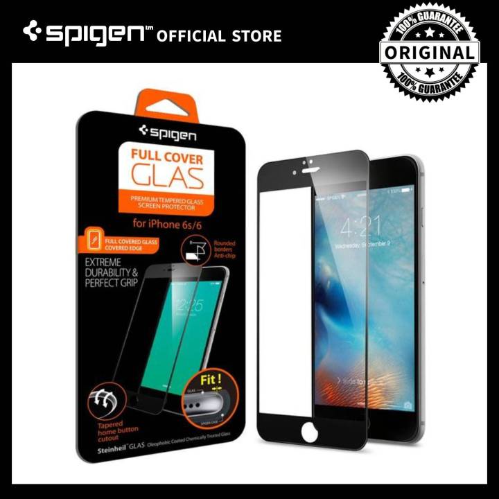 Spigen Tempered Glass Full Coverage Black for iPhone iPhone 6s