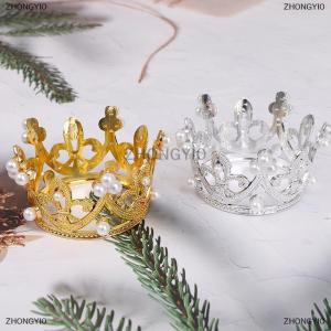 [COD] ZHONGYI0 1PC Mini Crown Cake Topper Tiara Children Hair Ornaments