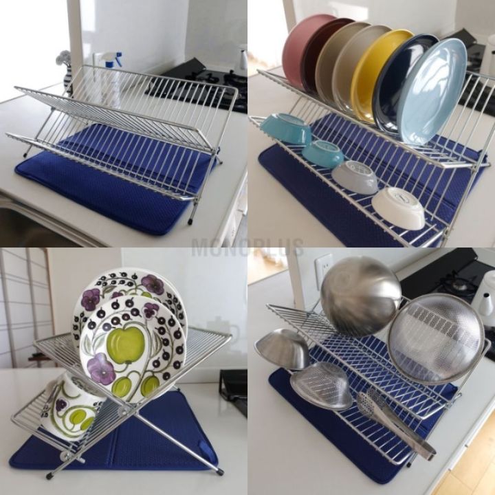 Original IKEA KVOT Dish Drainer Galvanized 48x29x23cm Dish Rack Rak Pinggan Lazada