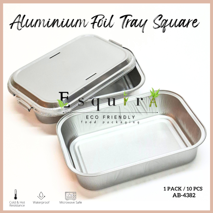 Aluminium Foil Tray Dimsum Mentai Rice 300ml + Lid AB-4382 | Lazada ...