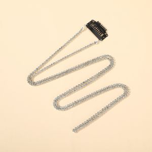 Korean fringe hair accessories Sparkling rhinestone chain hairpin Crystal fashion upscale girl accessories