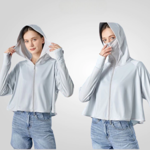 Áo chống nắng nữ áo khoác chống nắng áo khoác chống tia UV có bảng đo cực tím chất lụa băng-Happy Home 4U