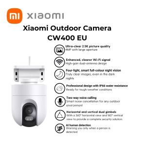 Xiaomi Outdoor Camera CW400 EU | Smart full-colour night vision | IP66 water resistance | Dual-antenna network