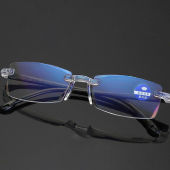 Autozoom Reading Glasses Anti Radiation Anti Blue Light Far And Near Dual-Use Eyeglasses