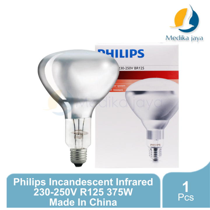Philips IR150RH BR125 – Lampe Chauffage Infrarouge 150W E27 – Rouge – Élevage & Maintien Au Chaud