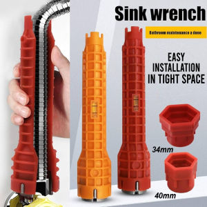 8in1 Faucet & Sink Installer Wrench Multi Water Pipe Plumbing Tool Home Maintenance Plumber Repair / Alat Pembaikan Paip