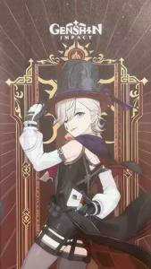 Genshin Impact Poster Anime Hot Games Wall Artwork Hutao Klee Vendi Canvas Painting Print Hanging Scroll Home Decoration Gift