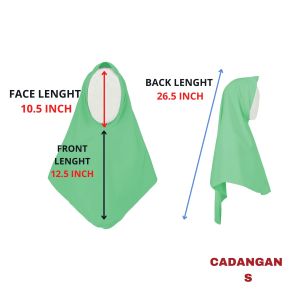 🔸TUDUNG SEKOLAH PENGAWAS HIJAU (2LAPIS) - TS003