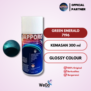 Sapporo 7196 Green Emerald Cat Semprot Saporo Paint Hijau Zamrud