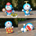 Mô hình Doraemon Doremon - Trọn bộ 8 Mô hình các tư thế Doremon Doraemon và bảo bối khăn trùm thời gian - Cao 4~5cm. 