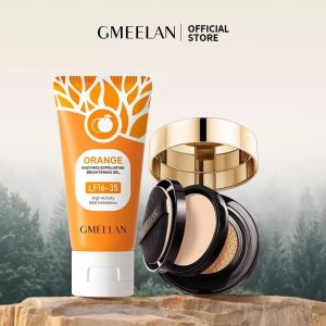 GMEELAN 3 Pcs Set 1 Menit Gel Eksfoliasi Gel 50g*2+Pemutih krim Lazy Cream 30g