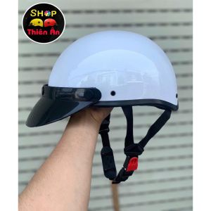 Nón Bảo Hiểm Cao Cấp Haly Lưỡi Trai - Mũ Bảo Hiểm Nửa Đầu - Sơn Phủ Nano - Thời Trang Hợp Với Nam & Nữ