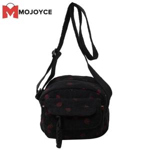 MOJOYCE MOJOYCE Womens Trendy Strawberry Shoulder Bag with Adjustable Strap Made of Durable Corduroy for Daily and Travel Use