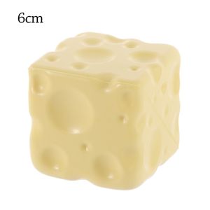 DAWEIF Non-Bounce Cheese Pinch Toy Shapeable Squishy Texture Cheese Squeeze Fidget Toy Kneading Joy Anti-Stress Jumbo Cheese Cube Stress Ball Birthday Gift