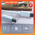 CÁP SẠC HỖ TRỘ SẠC NHANH HÀNG NỘI ĐỊA TRUNG CỔNG TYPEC TO TYPEC QUICK CHAGRE 3.0. 